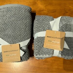 Brand-New Eco existence Eco-Melange Hand towel set & a set of 5 washcloths
